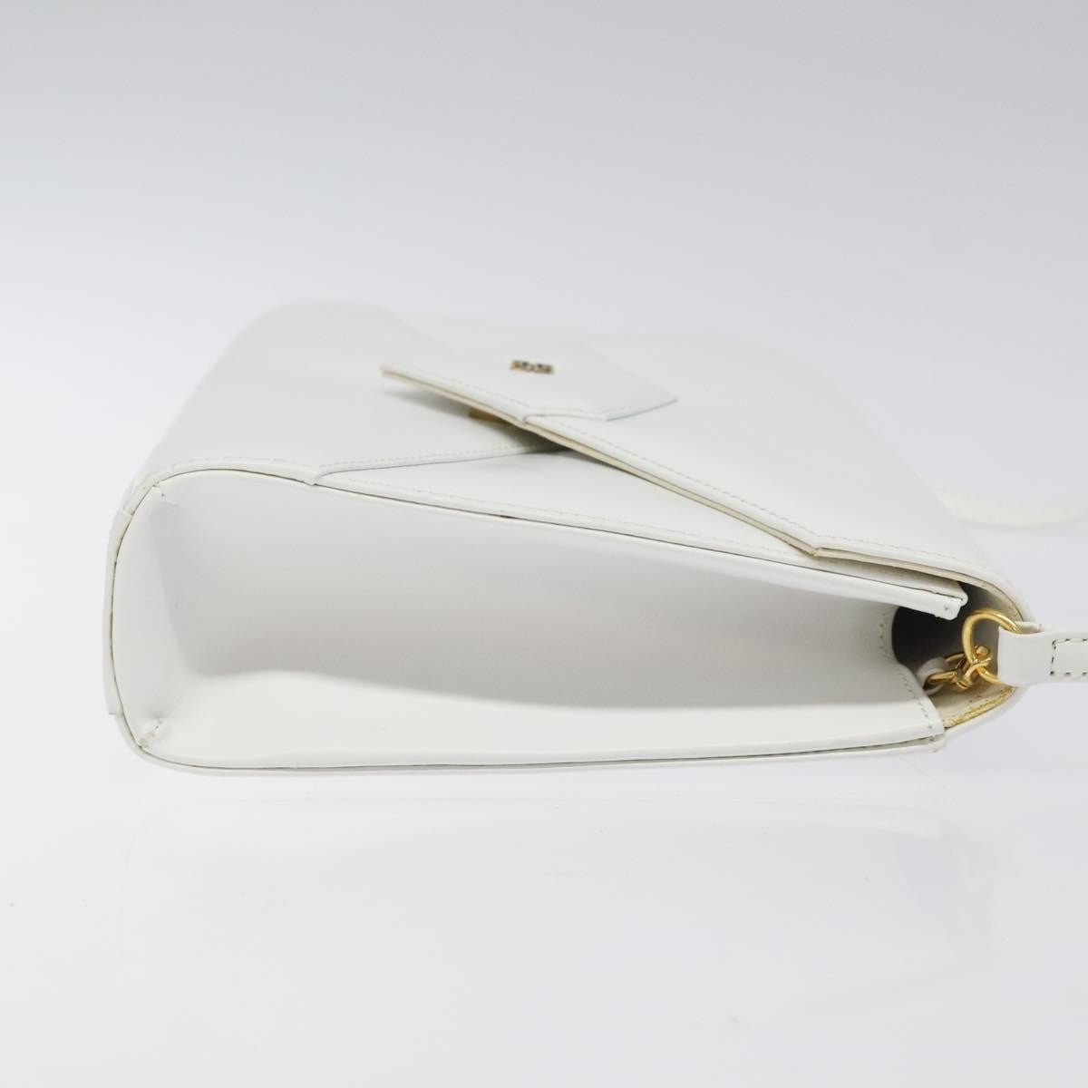 Givenchy Vintage 4G Leather, White, Leather, Shoulder Bag
