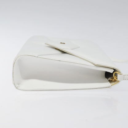 Givenchy Vintage 4G Leather, White, Leather, Shoulder Bag