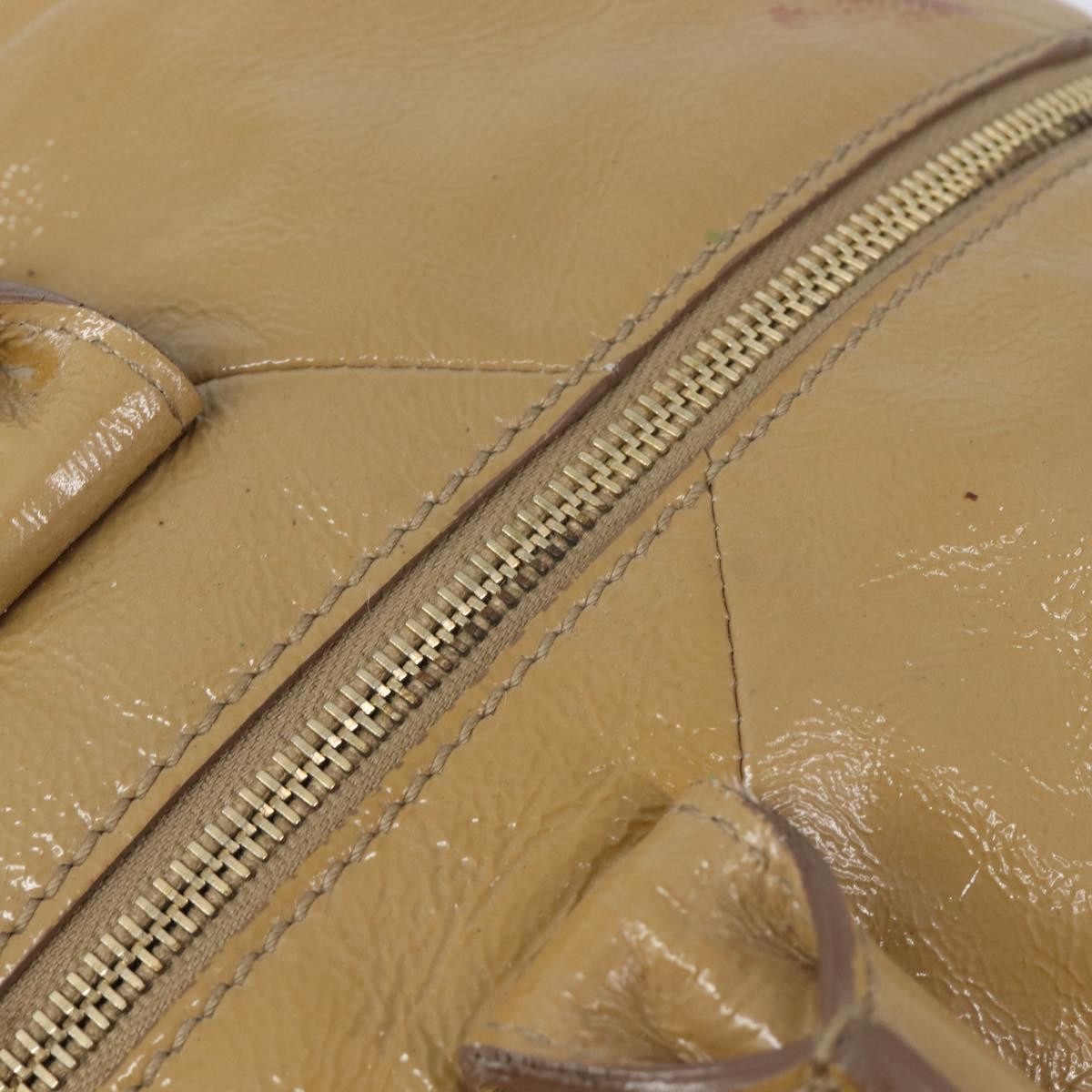 Saint Laurent Easy Y Satchel Patent, Beige, Patent Leather, Handbag