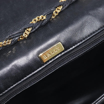 Bally Vintage Quilted Leather, Black, Leather, Shoulder Bag
