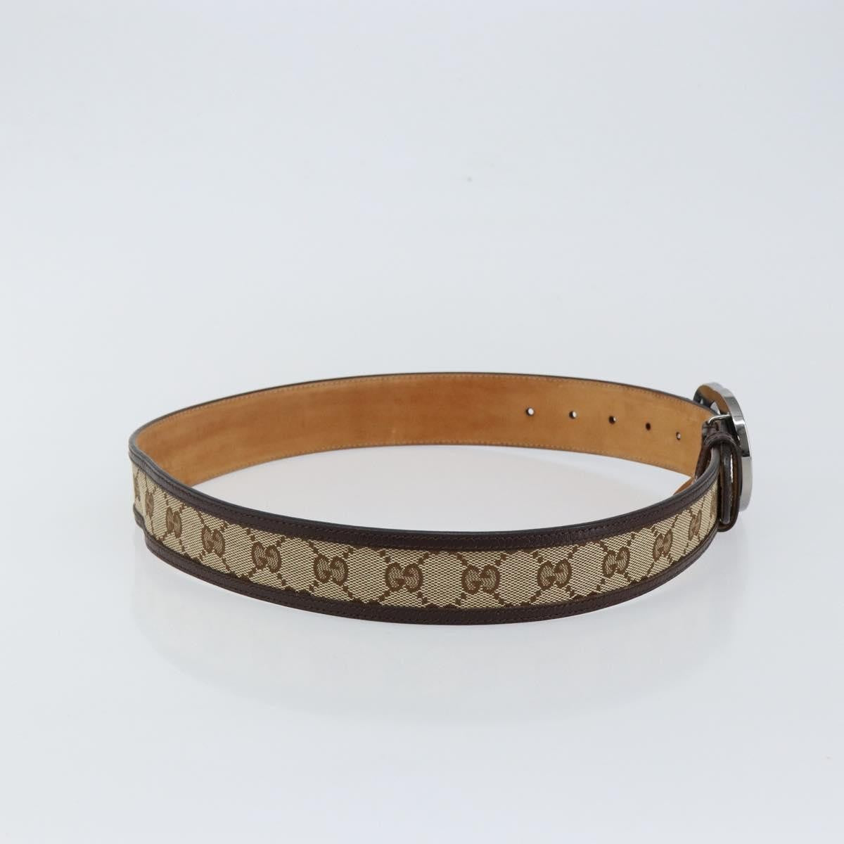Gucci Interlocking G Belt GG Canvas, Beige, Canvas, Belt