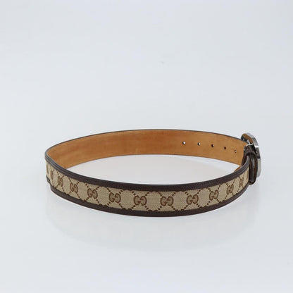 Gucci Interlocking G Belt GG Canvas, Beige, Canvas, Belt