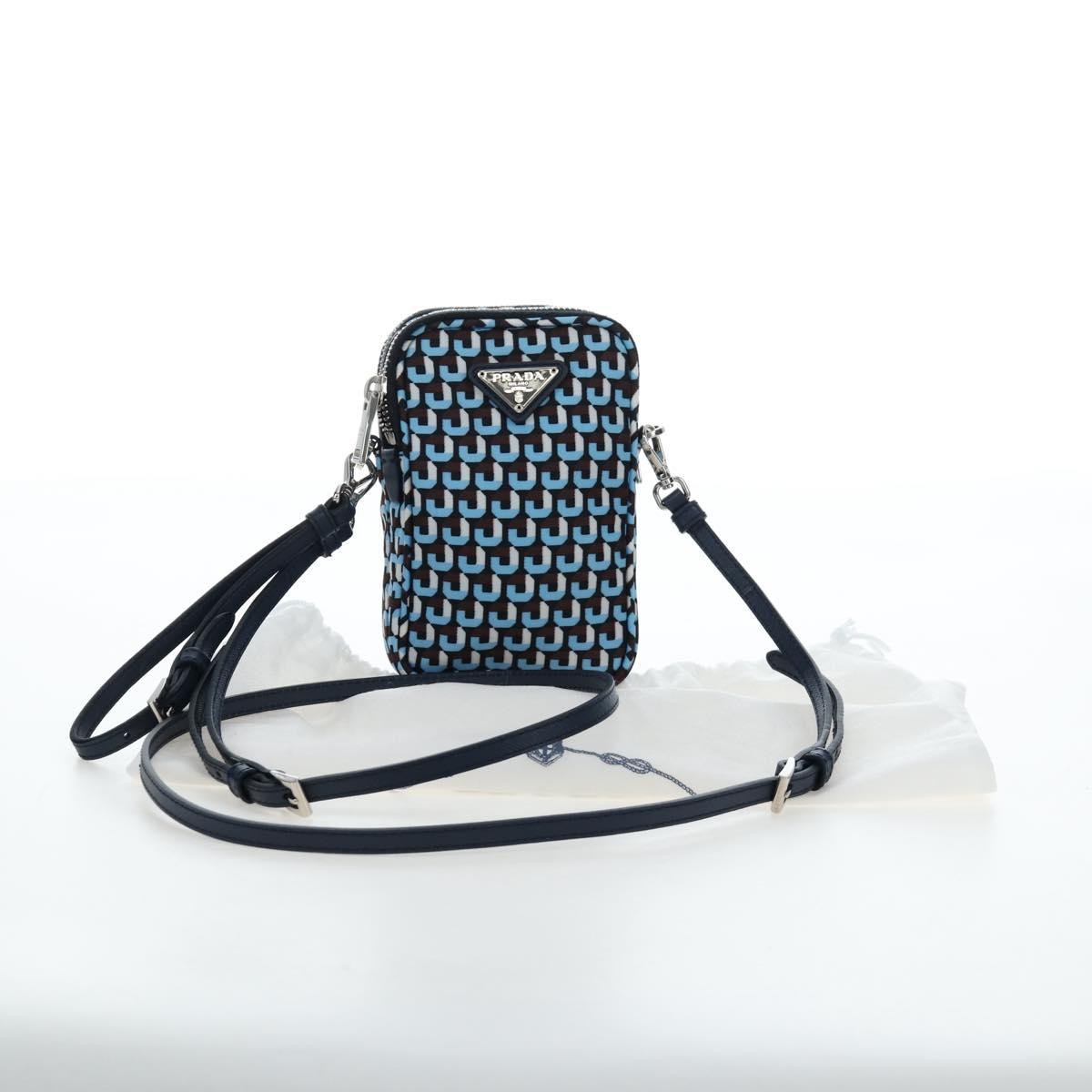 Prada Vintage Tessuto, Blue, Nylon, Shoulder Bag