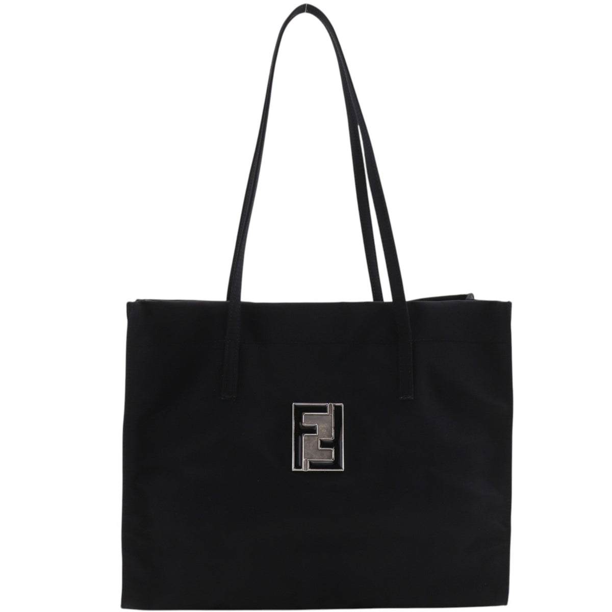 Fendi Vintage FF Nylon, Black, Nylon, Tote Bag