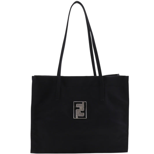 Fendi Vintage FF Nylon, Black, Nylon, Tote Bag