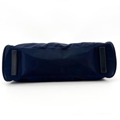 Prada Bowling Tessuto, Navy, Nylon, Shoulder Bag