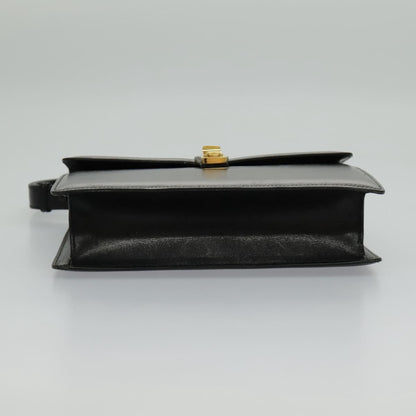 Gucci Shoulder Leather, Black, Leather, Shoulder Bag