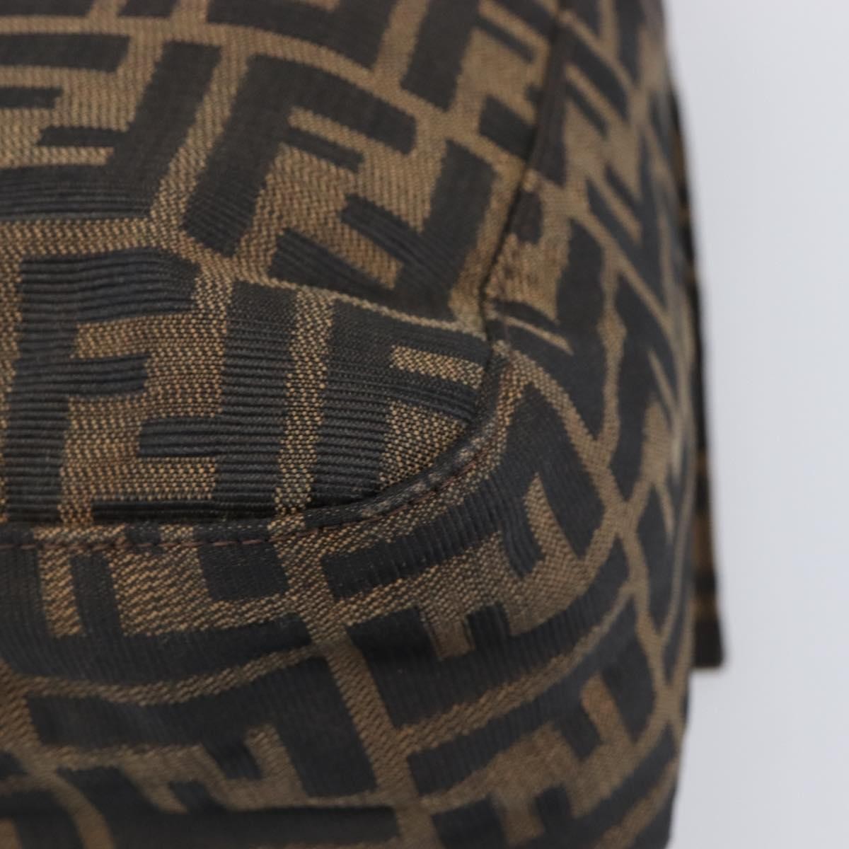 Fendi Logo Zucca Zucca, Brown, Canvas, Shoulder Bag