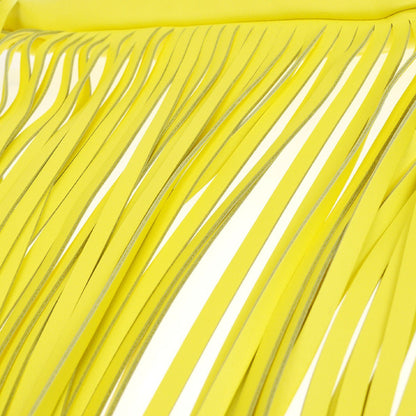 Bottega Veneta The Fringe Leather, Yellow, Leather, Clutch