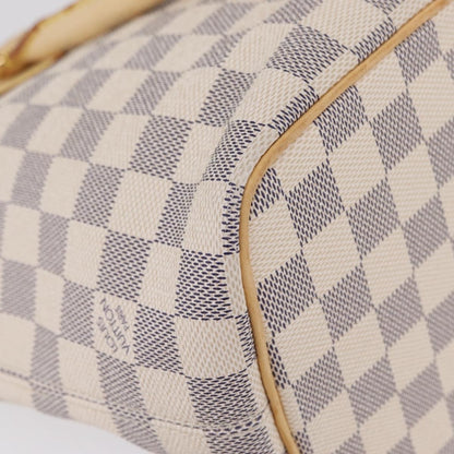 Louis Vuitton Saleya Damier, White, Canvas, Handbag