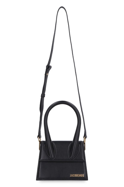 Jacquemus Le Chiquito Moyen Bag Leather, Black, Leather, Handbag