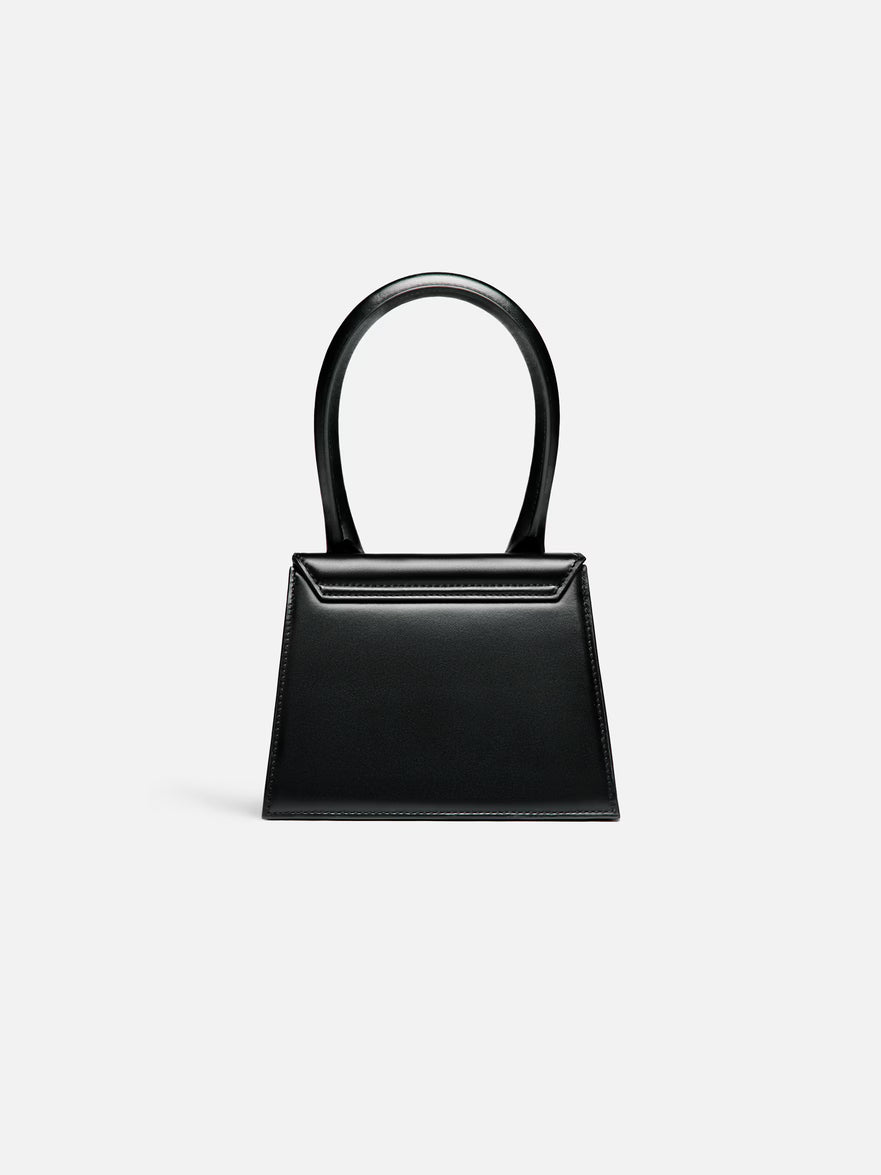 Jacquemus Le Chiquito Moyen Bag Leather, Black, Leather, Handbag