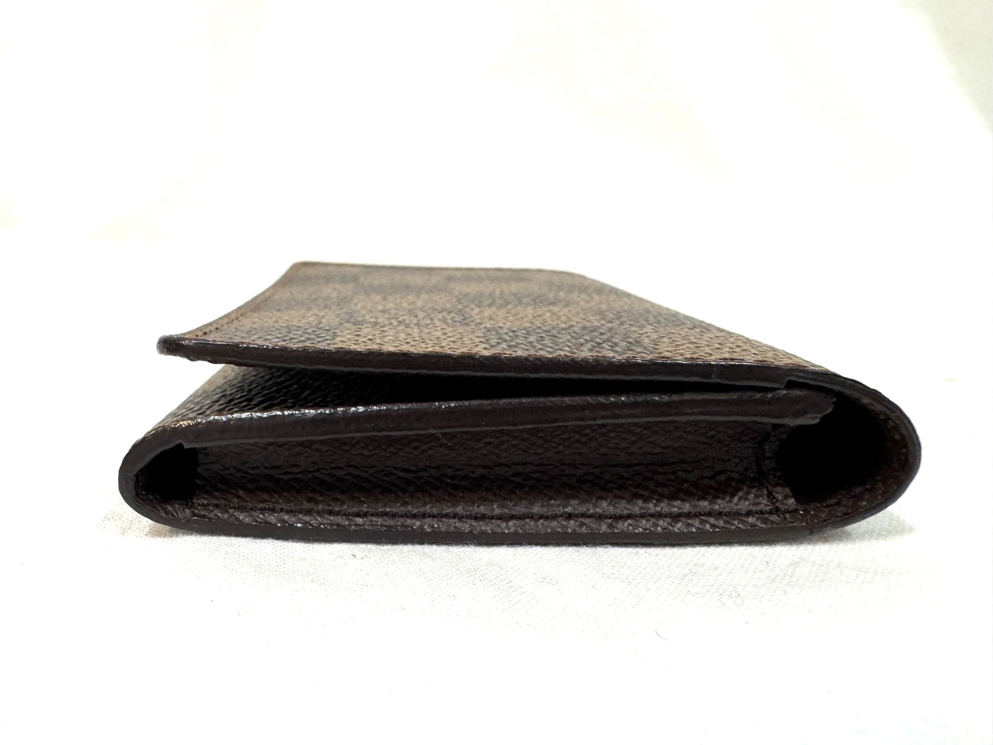 Louis Vuitton Envelope Business Card Holder Damier, Brown, Canvas, Card Holder