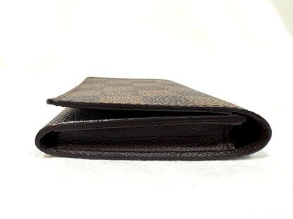 Louis Vuitton Envelope Business Card Holder Damier, Brown, Canvas, Card Holder