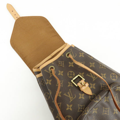 Louis Vuitton Vintage Montsouris Monogram Canvas, Brown, Canvas, Backpack