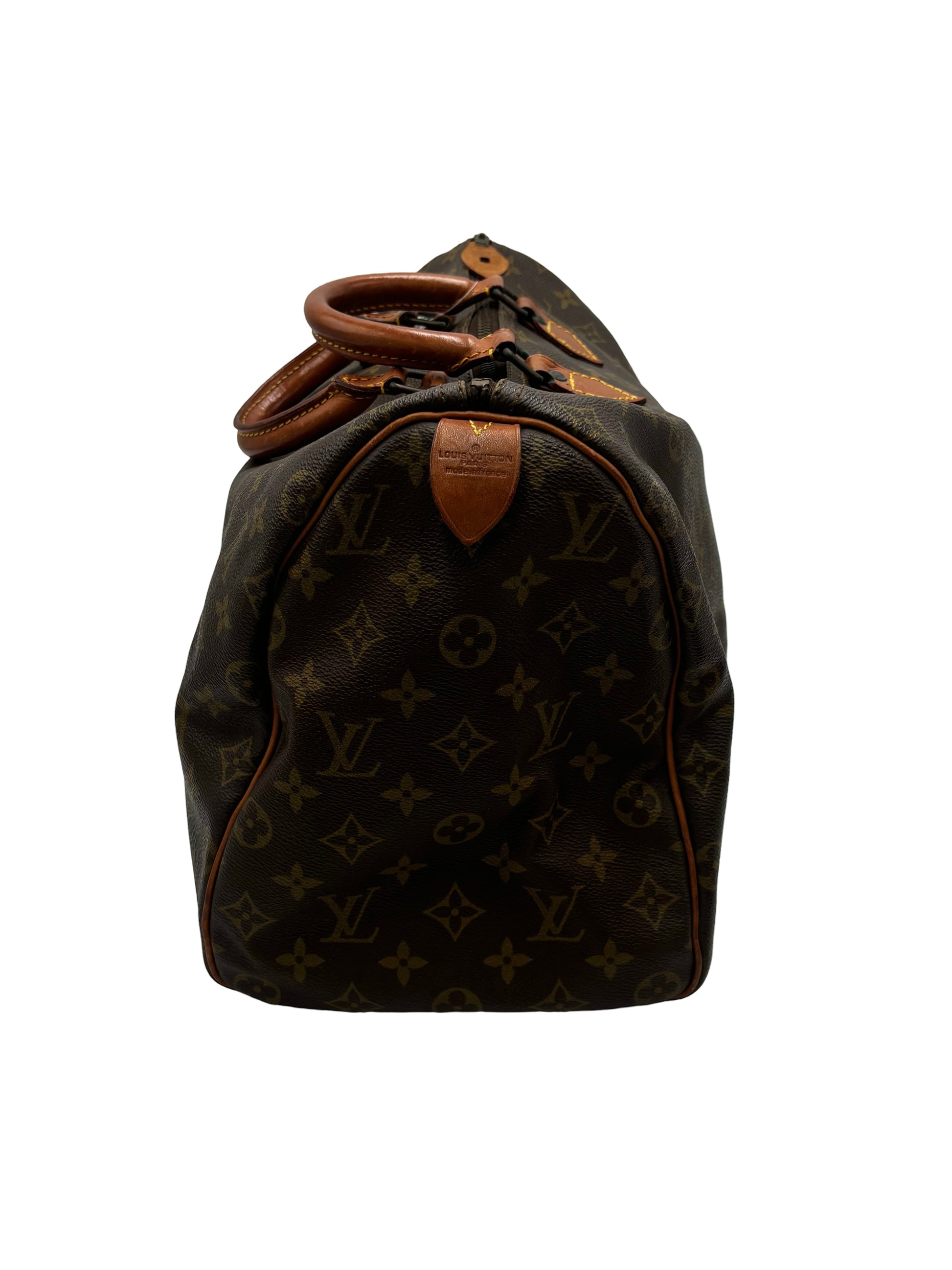 Louis Vuitton Speedy Monogram, Brown, Canvas, Handbag