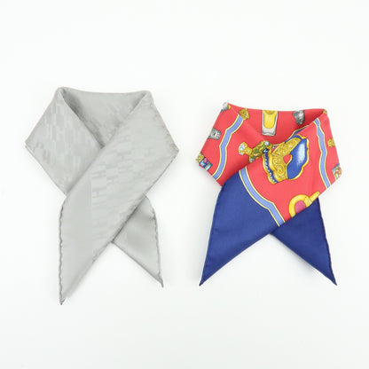 Hermes Carré 45 Les Capucines 100% Silk, Red, Silk, Scarf