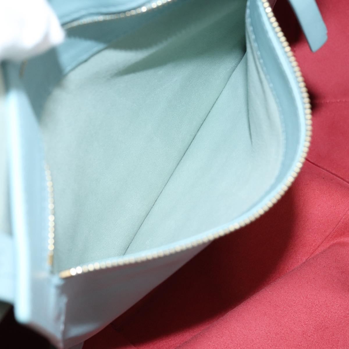 Celine Horizontal Bi-Cabas Leather, Blue, Leather, Tote Bag
