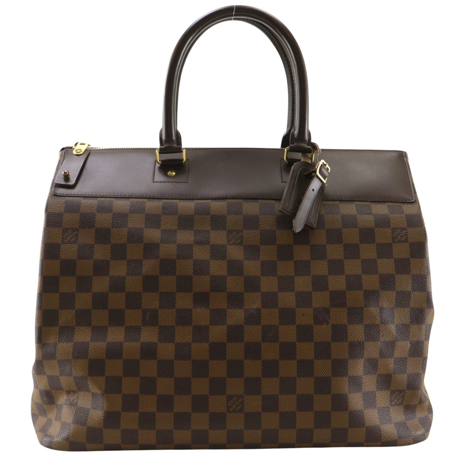 Louis Vuitton Greenwich Damier Ebene, Brown, Canvas, Handbag