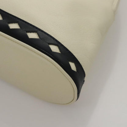Saint Laurent Vintage Leather, White, Leather, Handbag