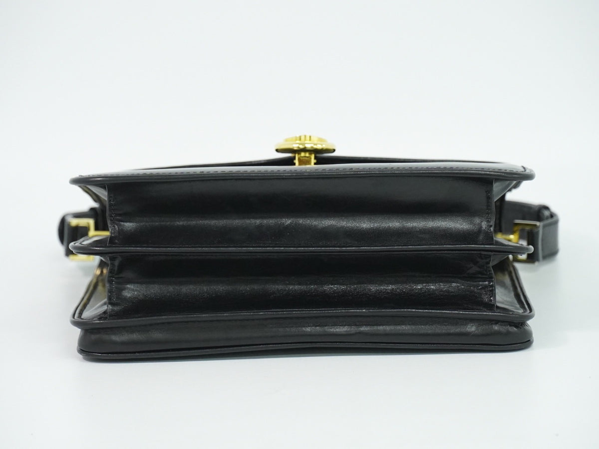 Gucci Shoulder Leather, Black, Leather, Shoulder Bag