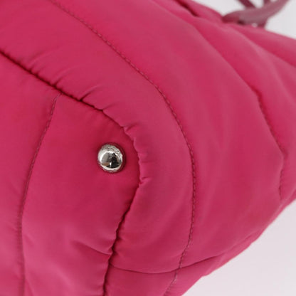Prada Bomber Tessuto, Pink, Nylon, Tote Bag