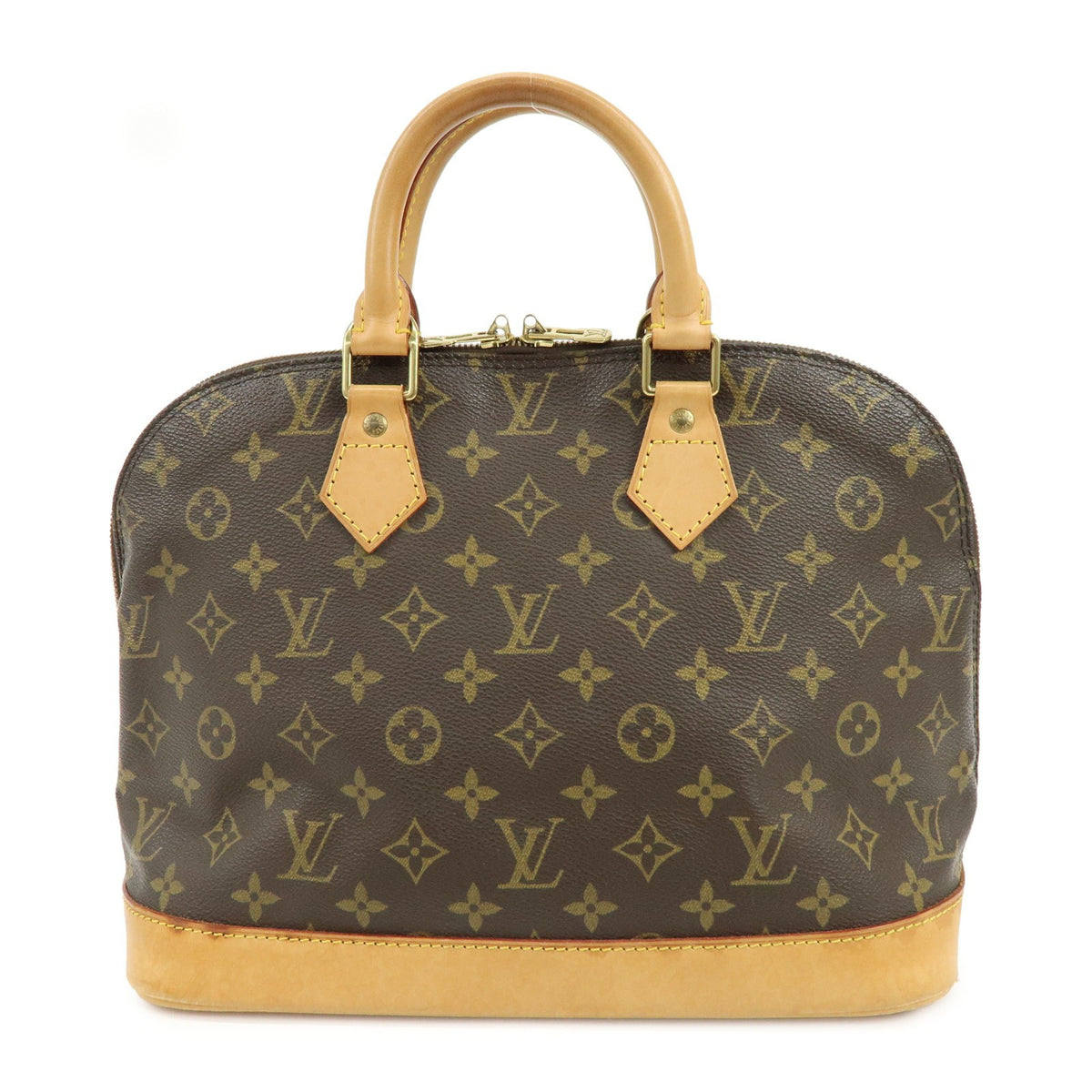Louis Vuitton Alma Monogram Canvas, Brown, Canvas, Handbag