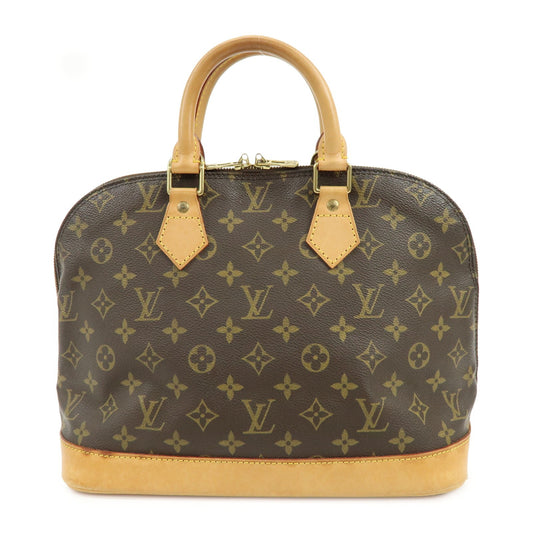 Louis Vuitton Alma Monogram Canvas, Brown, Canvas, Handbag