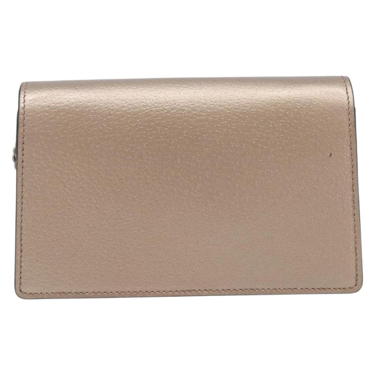 Gucci Dionysus Leather, Gold, Leather, Handbag