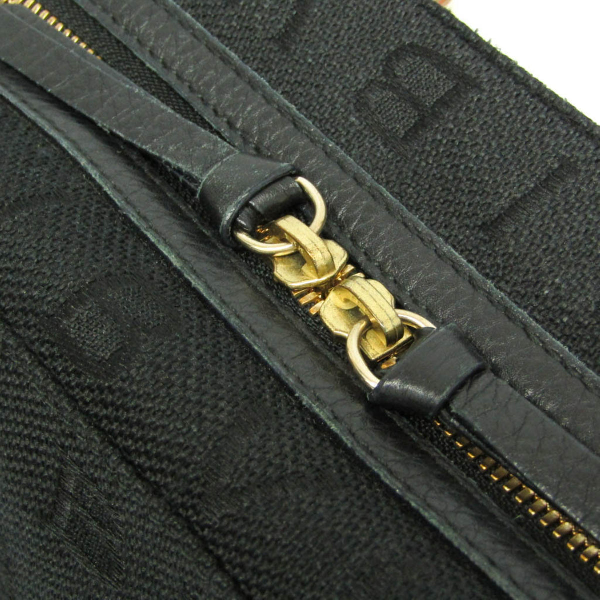 Bvlgari Logomania Canvas, Black, Canvas, Handbag