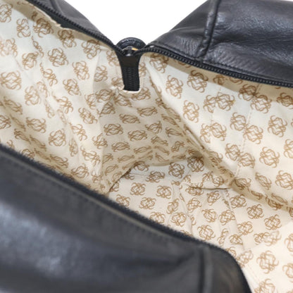 Loewe Travel Line Boston, Black, Leather, Travel Bag