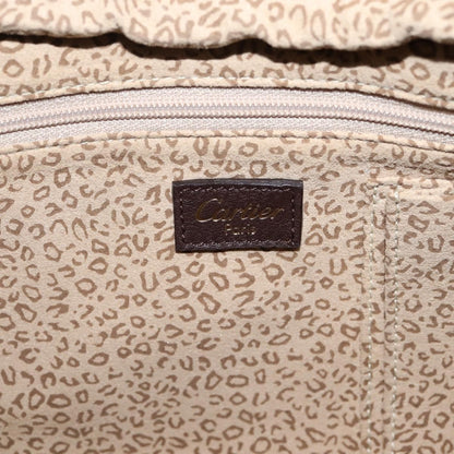 Cartier Panthère Shoulder Leather, Brown, Leather, Shoulder Bag
