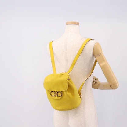Salvatore Ferragamo Gancini Suede, Yellow, Suede, Backpack
