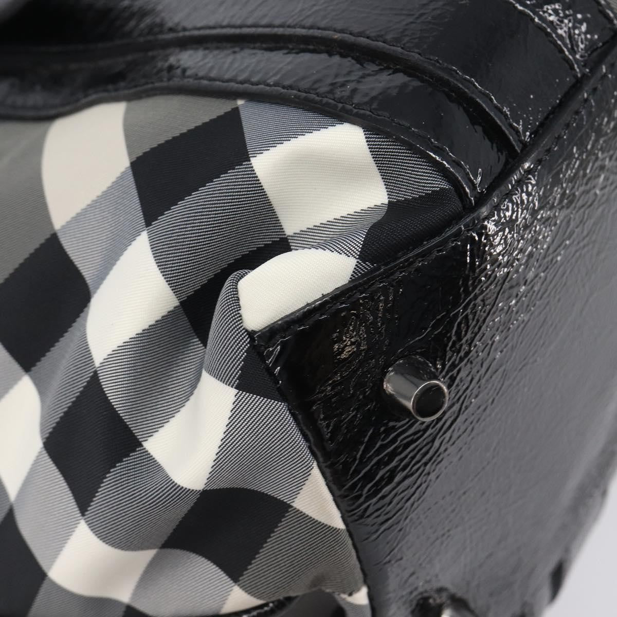 Burberry Nova Check Tote canvas check pattern, Black, Nylon, Handbag