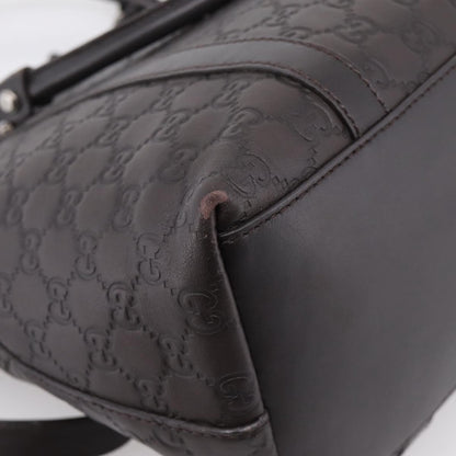 Gucci GG Charm Convertible Dome Satchel Guccissima Leather, Brown, Leather, Handbag