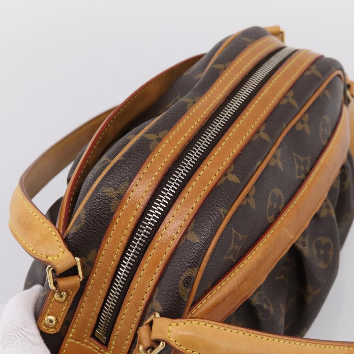 Louis Vuitton Clara Handbag Monogram Canvas, Brown, Canvas, Handbag
