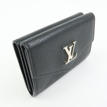 Louis Vuitton Lockmini Leather, Black, Leather, Wallet