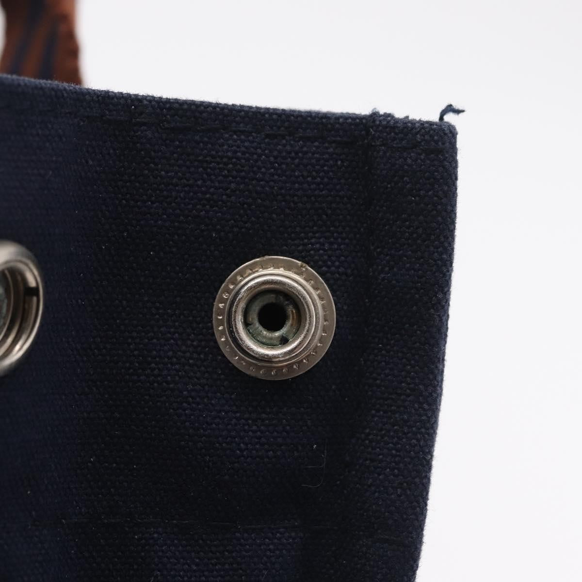 Hermes Fourre Tout Toile, Navy, Canvas, Tote Bag