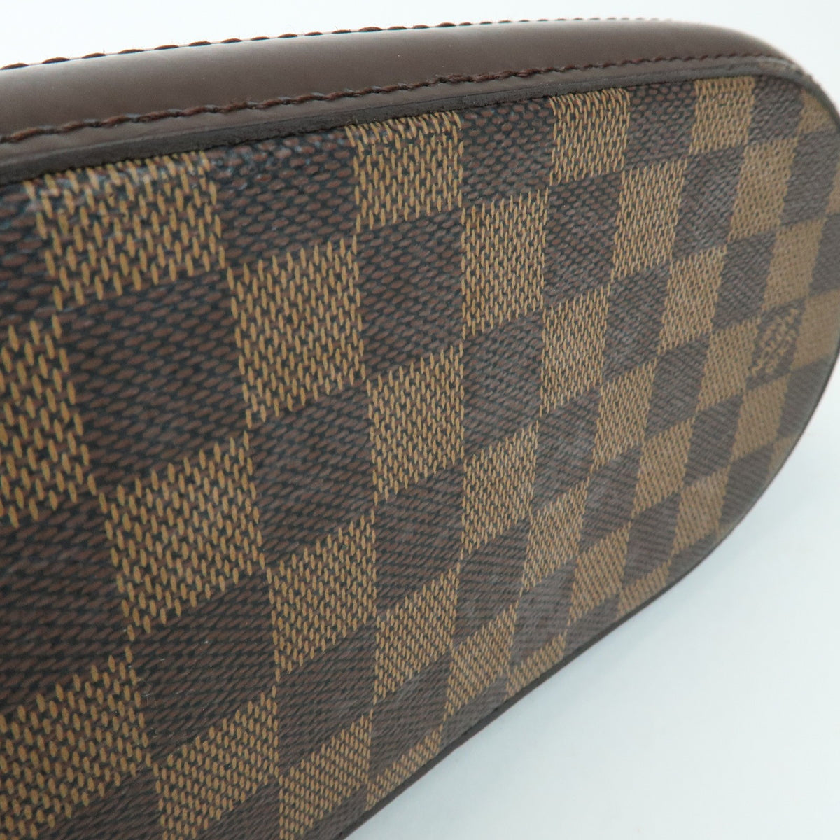 Louis Vuitton Manosque Damier, Brown, Canvas, Handbag
