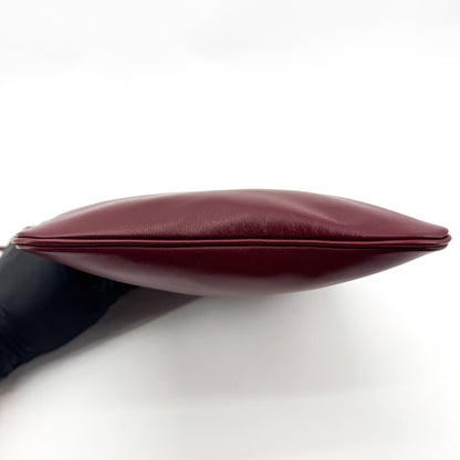 Hermes Aline Milo Lambskin and Swift, Burgundy, Leather, Handbag