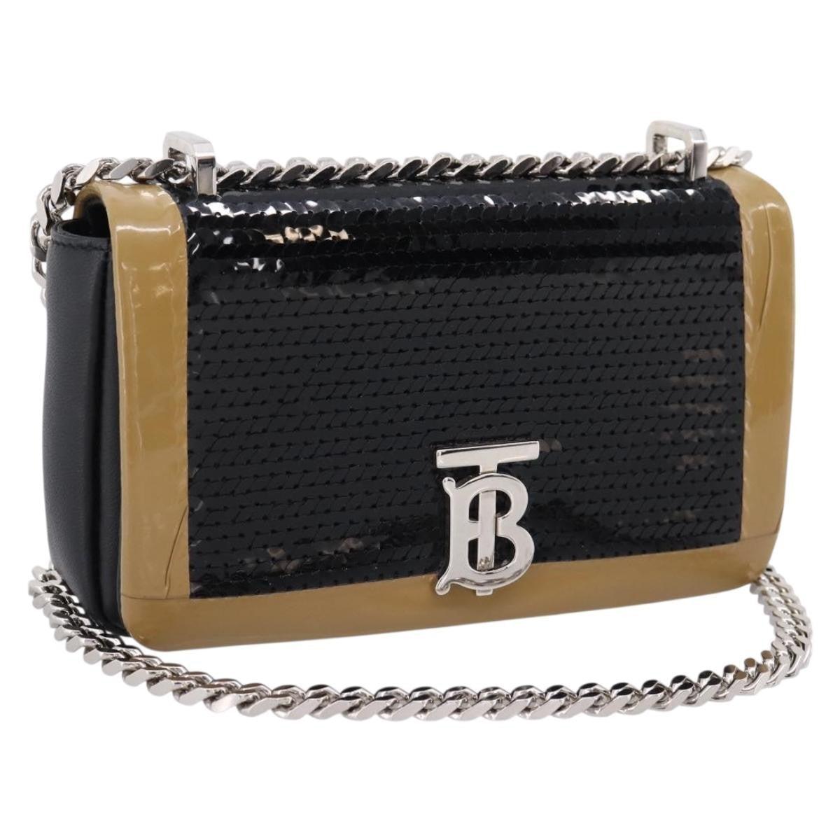 Burberry Lola Quilted Lambskin, Black, Leather, Shoulder Bag
