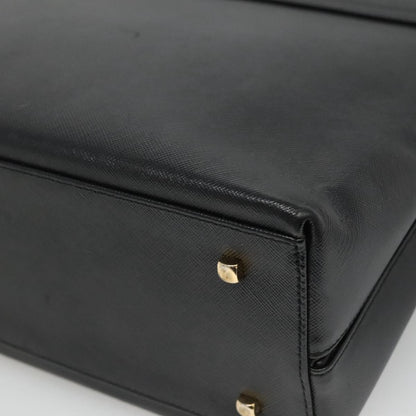 Salvatore Ferragamo Gancini Convertible Top Handle Leather, Black, Leather, Handbag