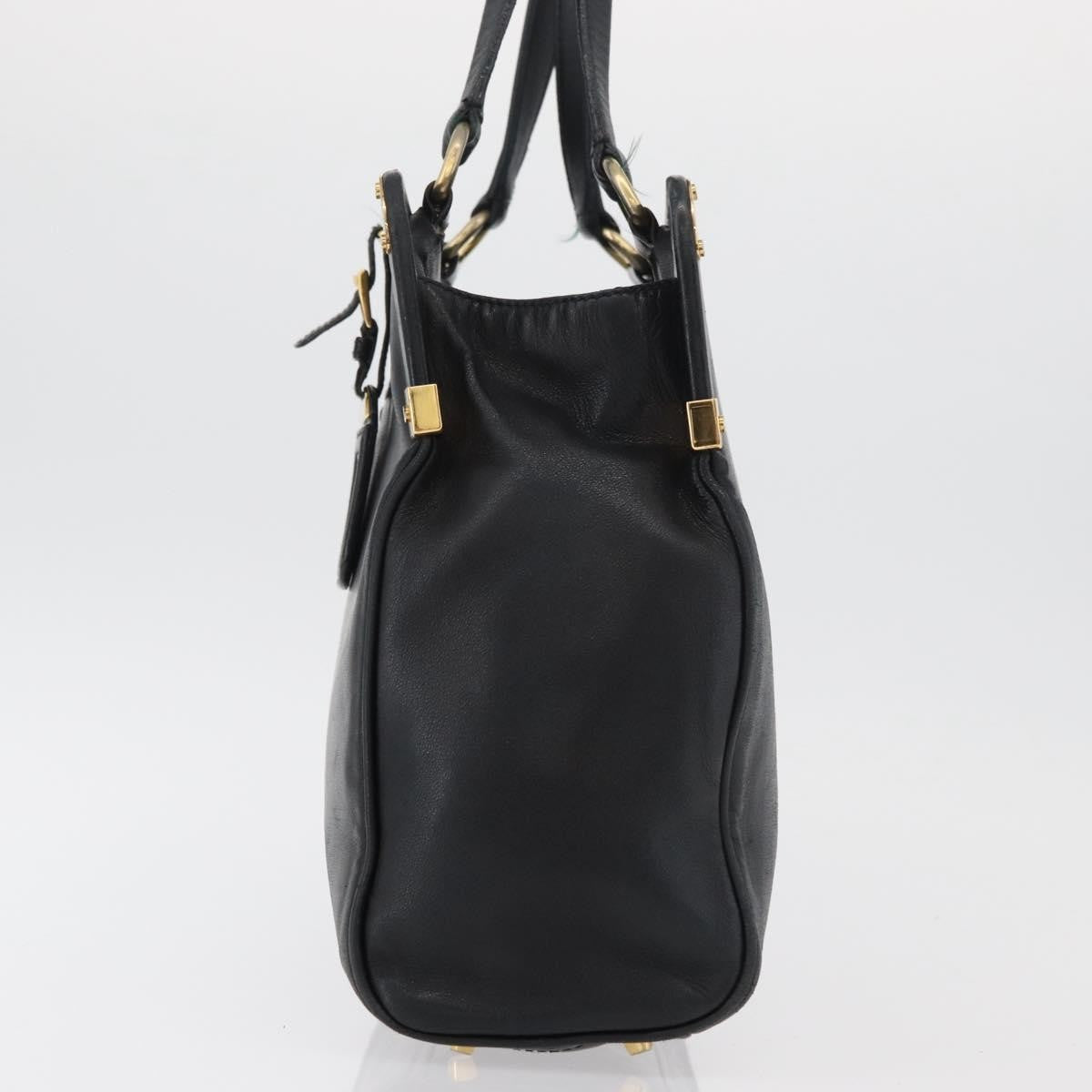 Prada Tote Leather, Black, Leather, Tote Bag