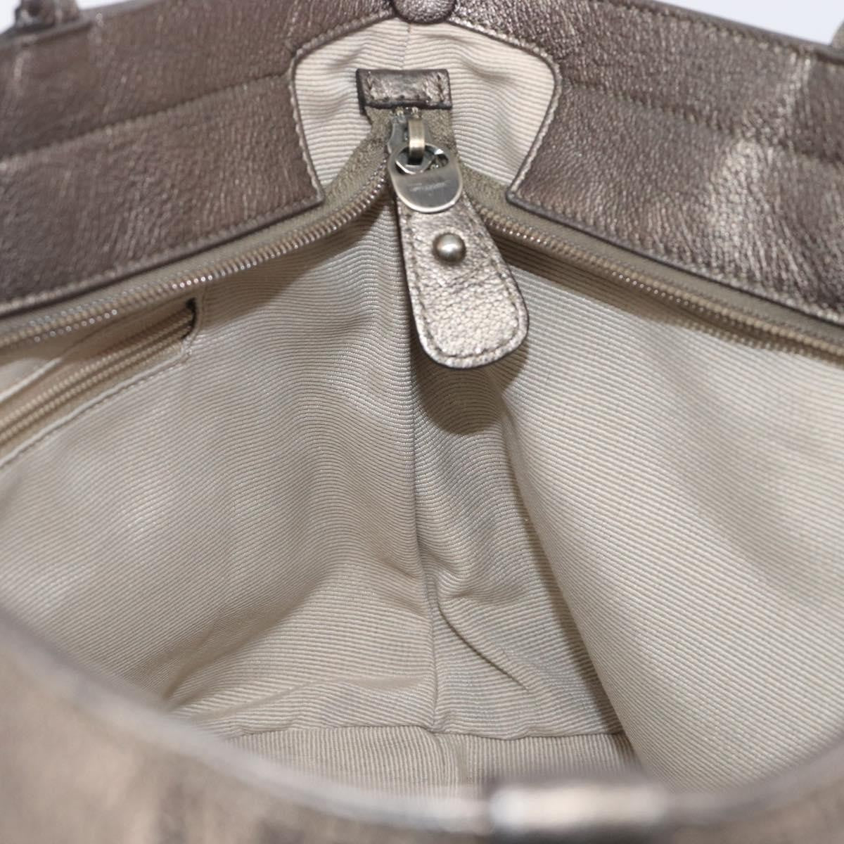 Salvatore Ferragamo Vala tote Leather, Silver, Leather, Tote Bag