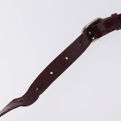 Cartier Panthère Shoulder Patent Leather, Burgundy, Patent Leather, Shoulder Bag