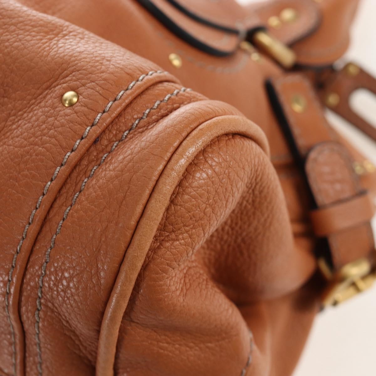 Chloe Paddington Leather, Brown, Leather, Tote Bag