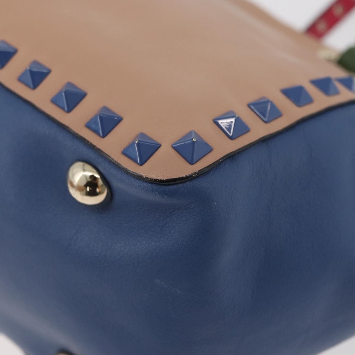 Valentino Garavani Rockstud Frame Handle Calf Hair, Multicolour, Leather, Handbag
