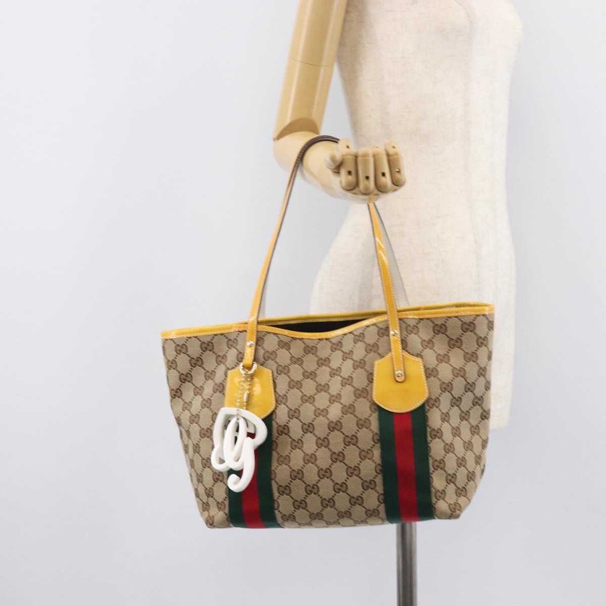 Gucci Jolie Web GG Canvas, Beige, Canvas, Tote Bag