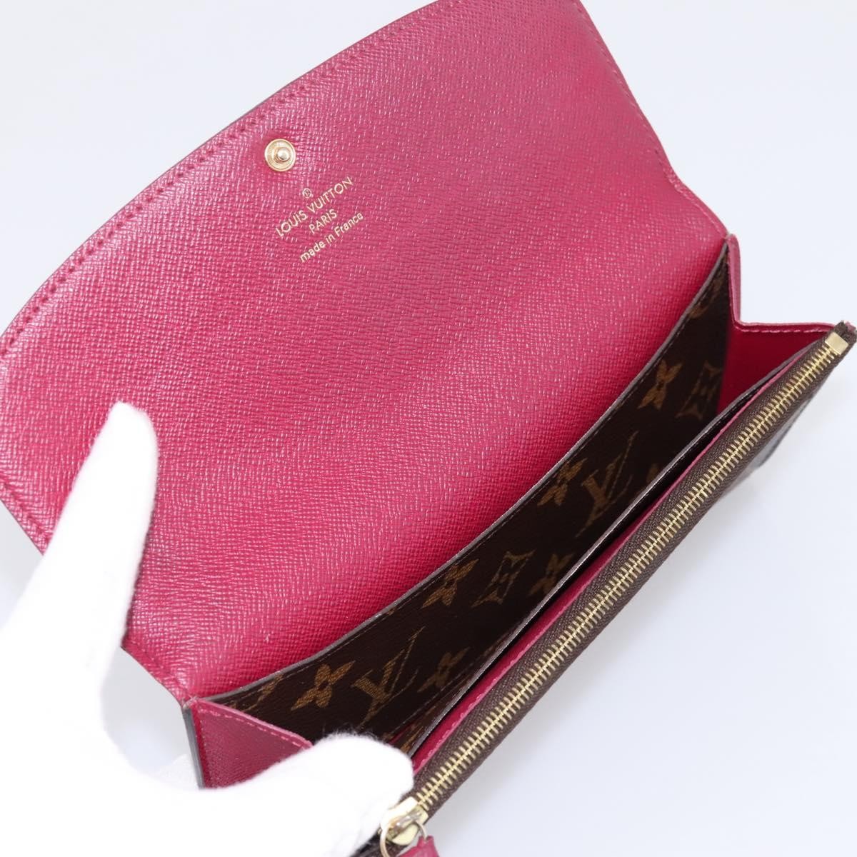 Louis Vuitton Emilie Monogram Canvas, Brown, Canvas, Wallet