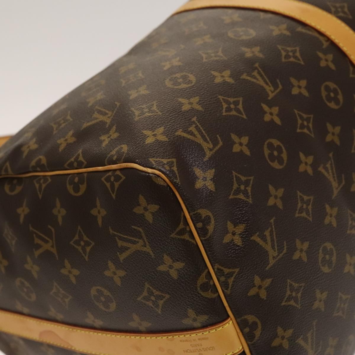 Louis Vuitton Keepall Bandouliere Bag Monogram Canvas, BROWN, CANVAS, Travel bag